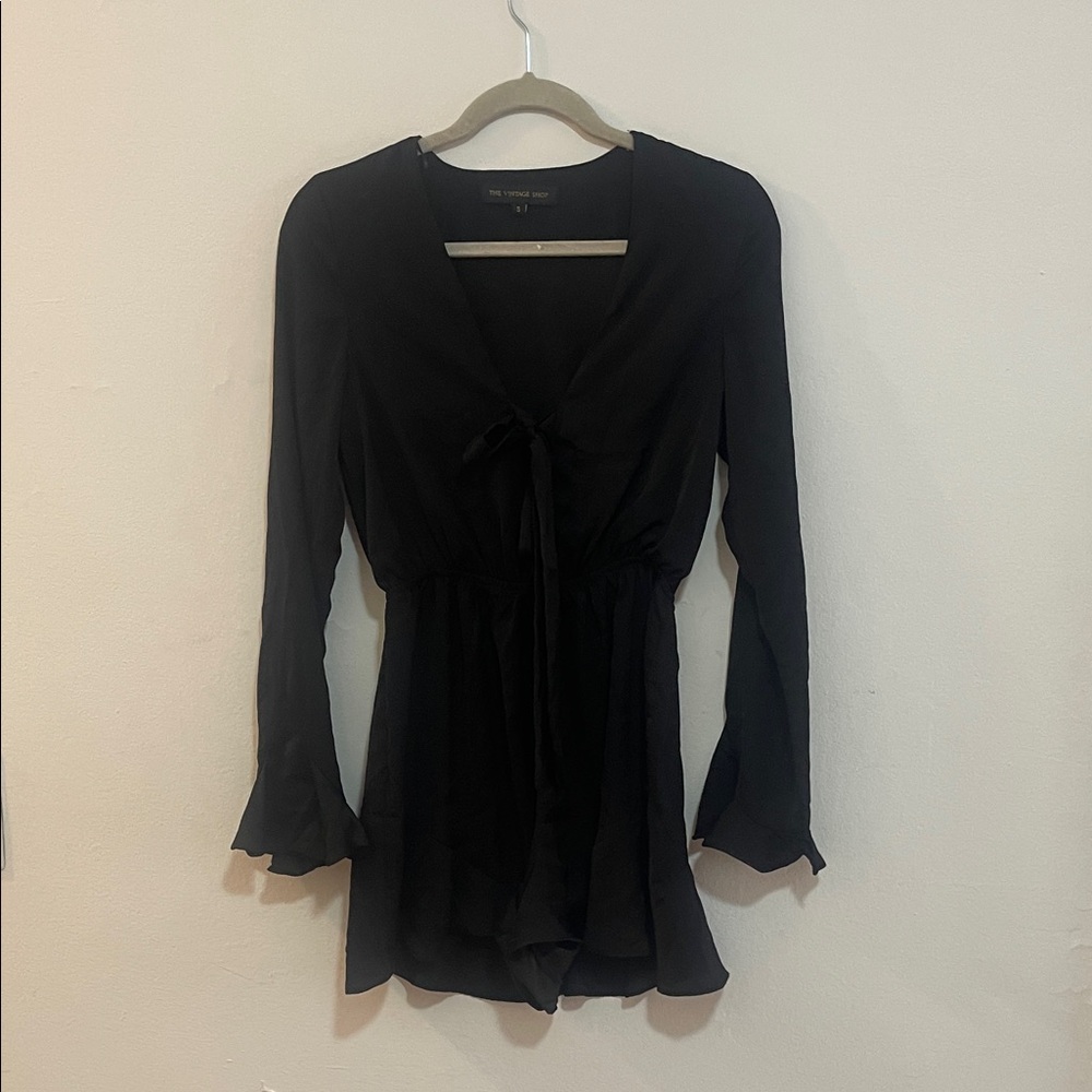 The Vintage Shop Black Long Sleeve Dress